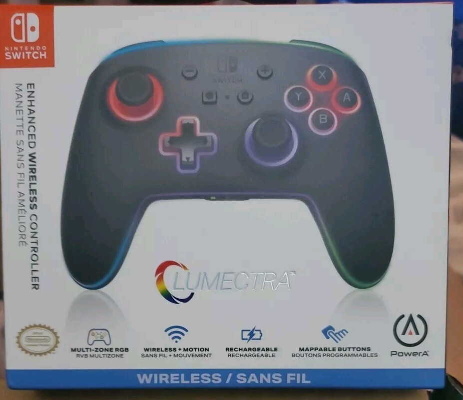 NEW - PowerA Enhanced Wireless Controller for Nintendo Switch Lumectra