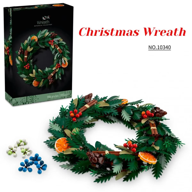 NEW Botanical Collection Wreath 10340 Building Blocks Toy Bricks Set 1,194pcs