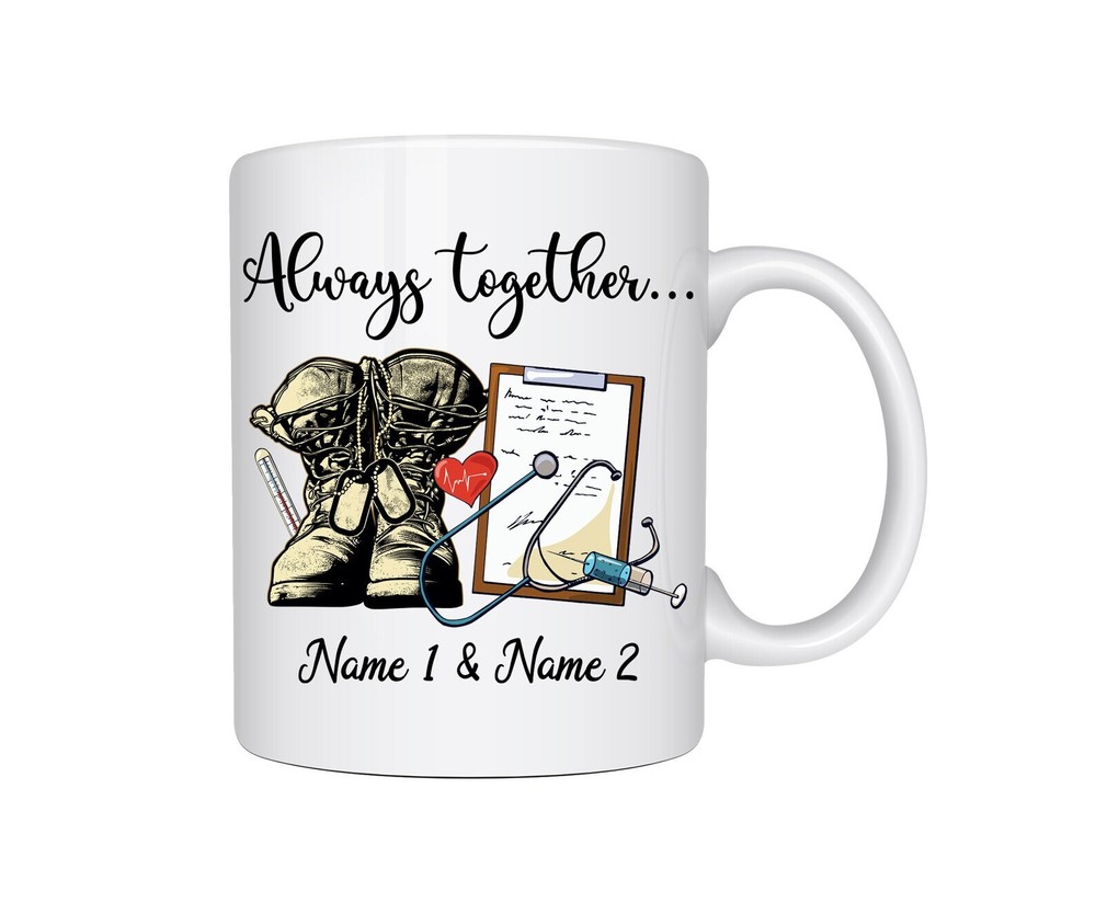 Soldier And Nurse Couple Mug Nurse Gift Soldier Gift Nurse Mug Military Mug