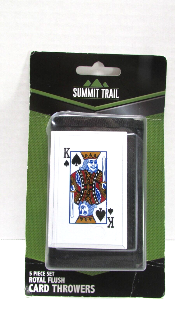 Summit Trail Royal Flush Throwing Set aerodynamic metal 420 pc throwing cards