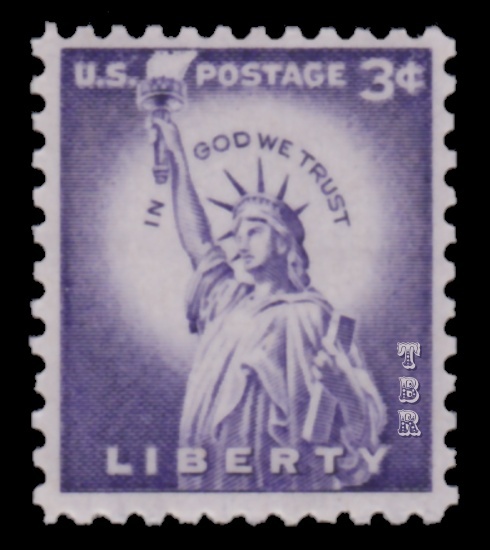 1035e (was 1035b) Statue of Liberty 3c Tagged Liberty Issue 1966 MNH - Buy Now-image