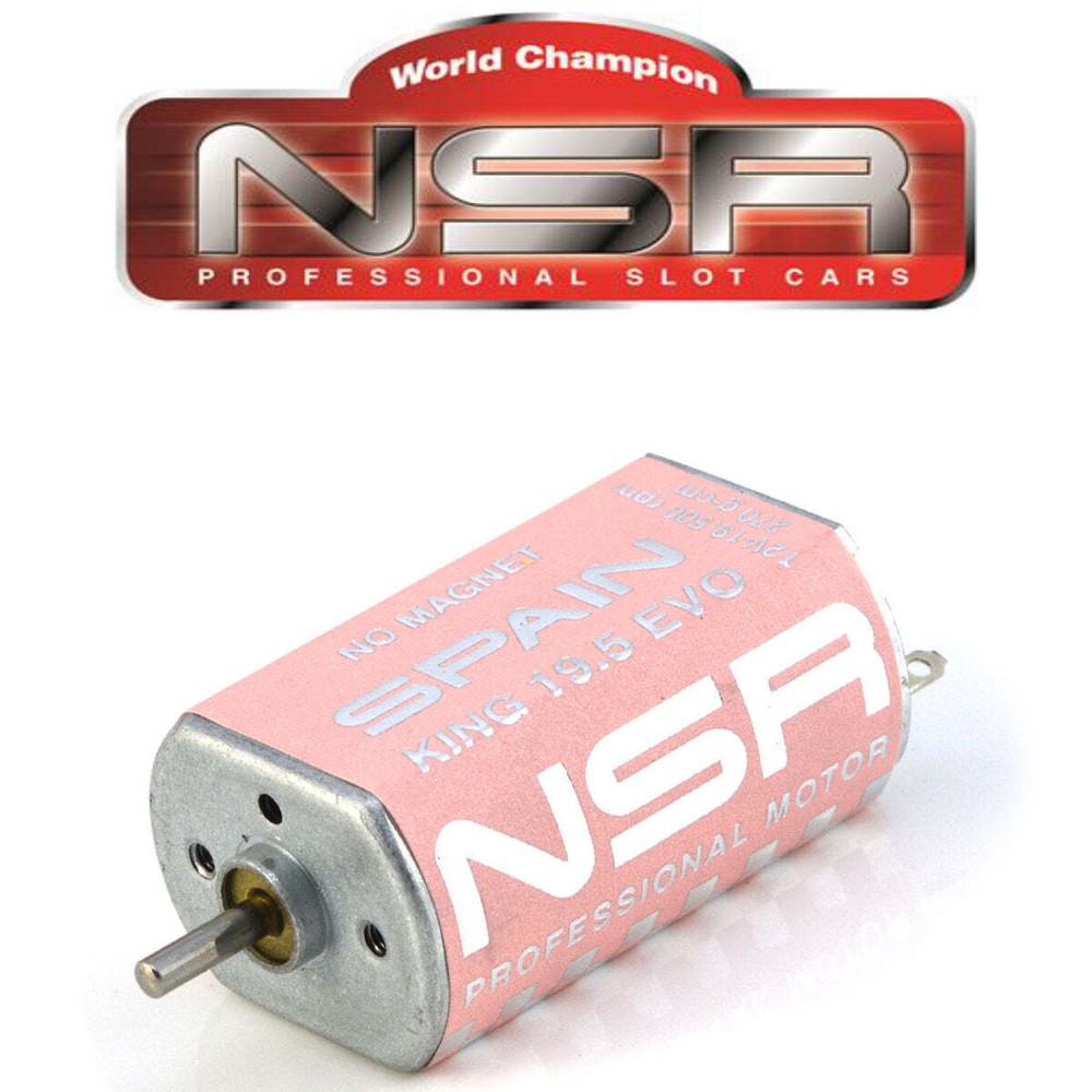 Spanish King EVO 19.5 Long Can Slot Car Motor 19,500 RPM 1/32 Scale