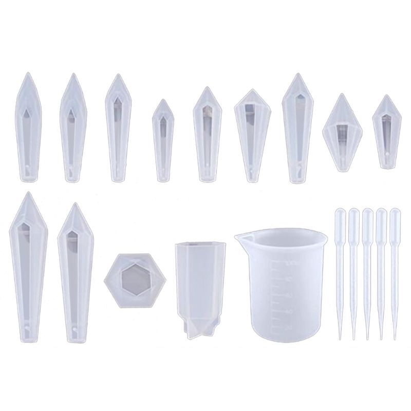 Crystal Epoxy Resin Pendulum Casting Silicone Mold for Jewelry Making