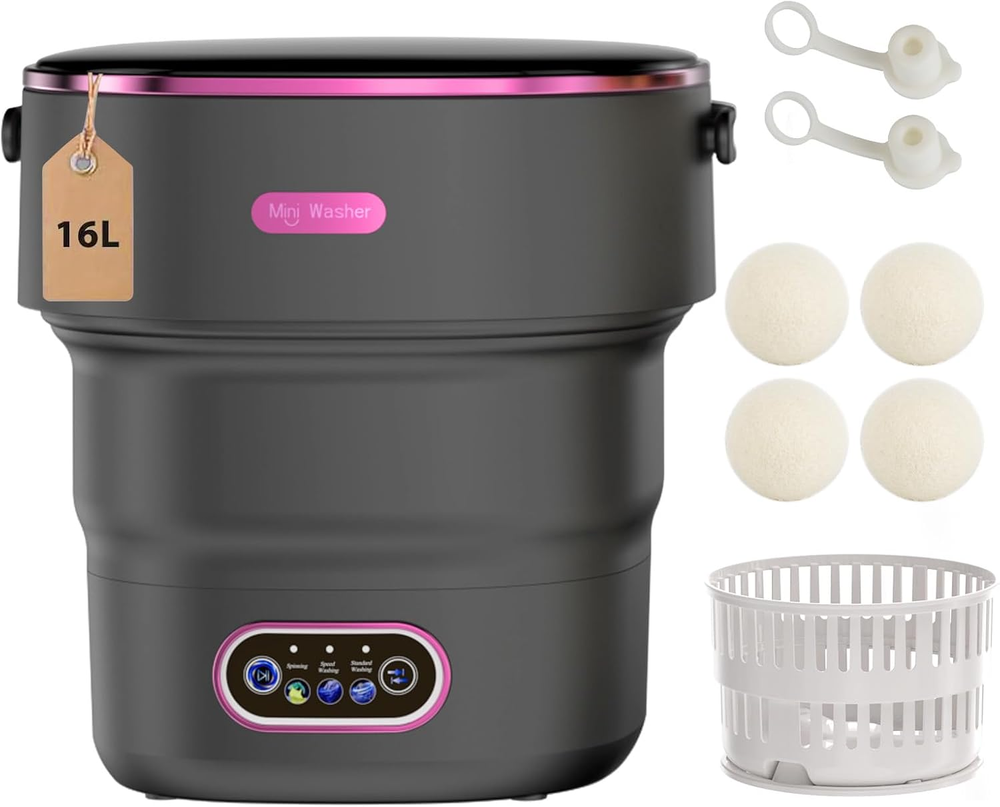 Compact 16L Portable Mini Washer for Apartments & Small Spaces