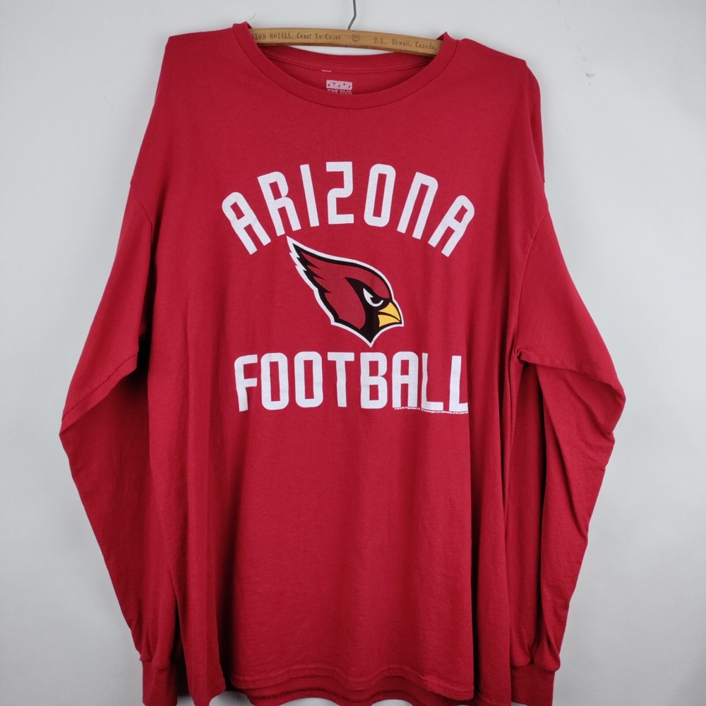 Arizona Cardinals Shirt XL Red Junk Food Long Sleeve Football NFL 2015