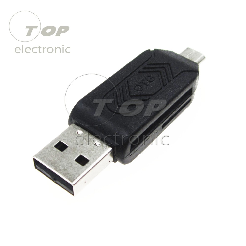 Micro USB 2.0 OTG TF / SD Memory Card Reader Adapter For Cell Phone Tablet PC