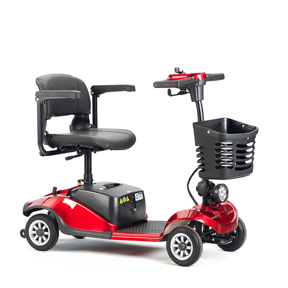 250W 24V 12AH 4 Wheel Folding Mobility Portable Electric Scooter Travel USA NeFh