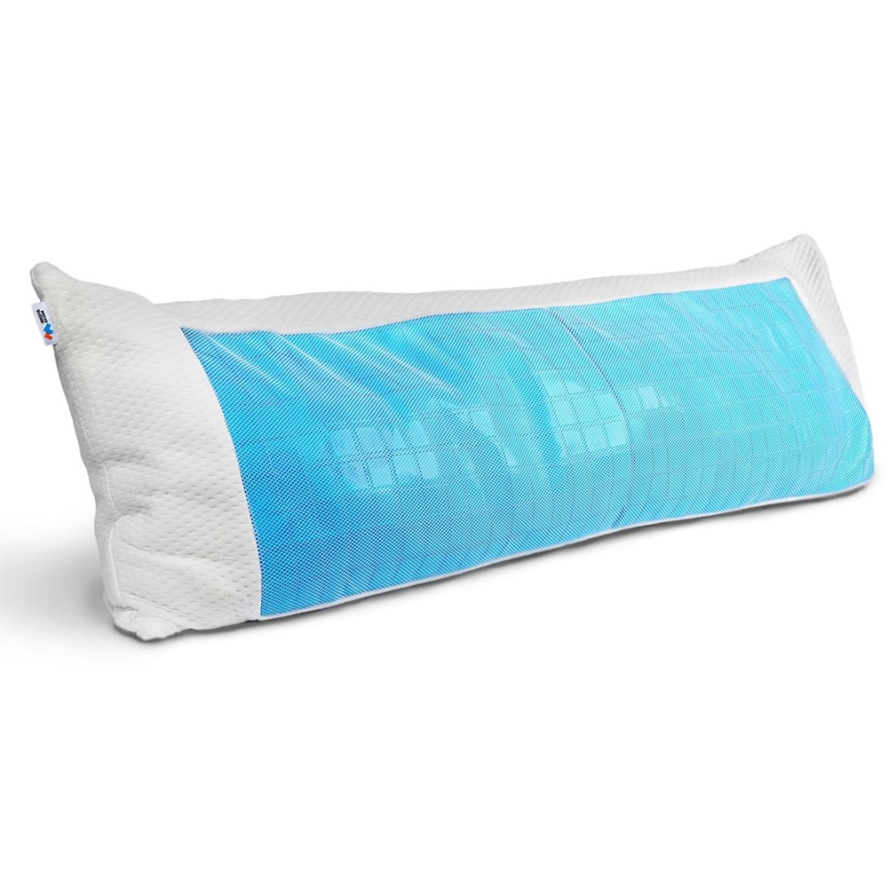 Cooling Memory Foam Full Body Pillow with Shredded Foam for Comfortable Sleep Support  