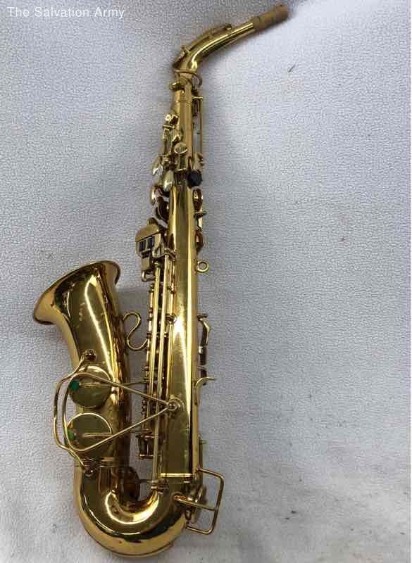 Gold Brass Lacquer Musical Instruments Saxophone With Hard Case