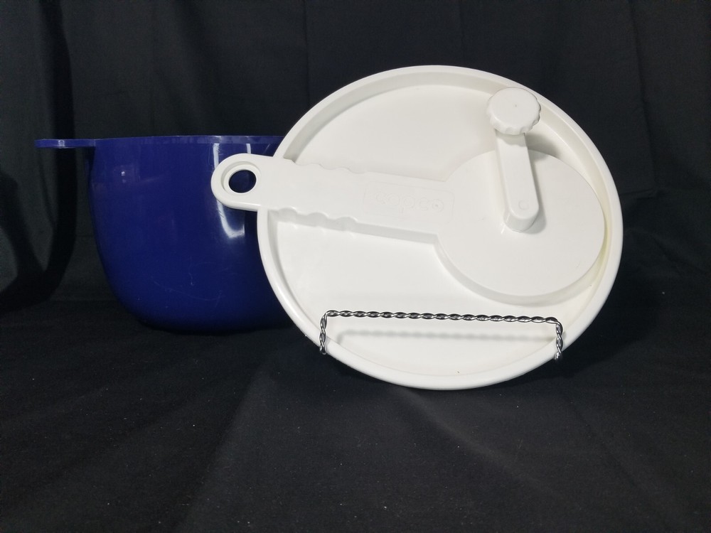 Vintage Copco Mid-Century Modern Sam Lebowitz Red Salad Spinner Made in USA