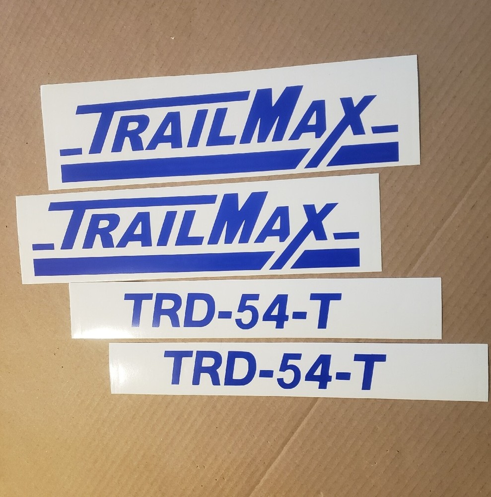 TRAIL MAX TRAILMAX  TRD-54-T Decal Kit Flatbed Trailer Replacement stickers