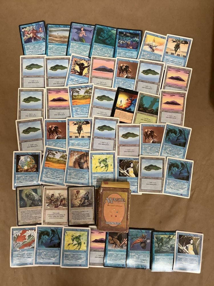 Magic the Gathering Revised Edition Starter Deck  46 cards OPEN BOX 1994