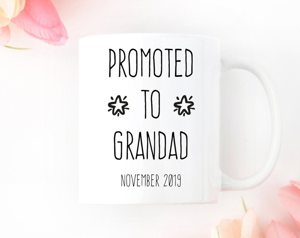 Grandparent Baby Announcement Mug Grandad Pregnancy Announcement Mug New Grandad