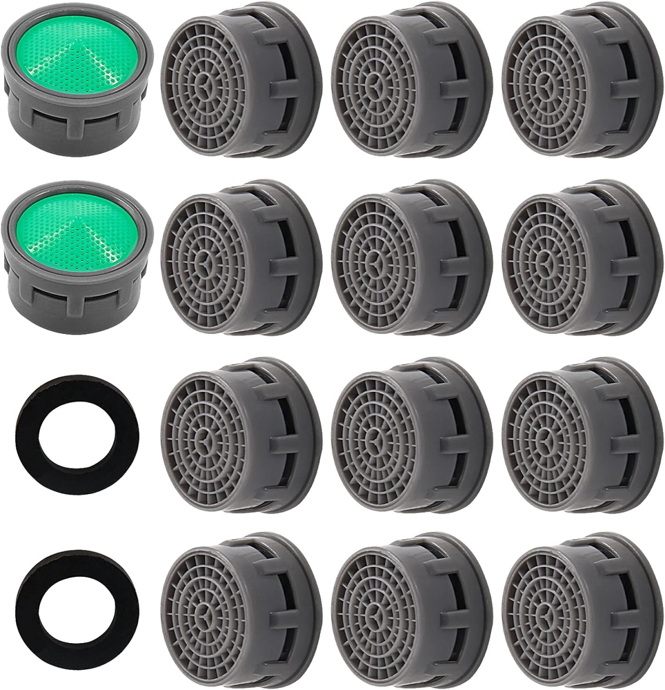 20 Pack Faucet Aerator with Flow Restrictor and Washers for Replacement