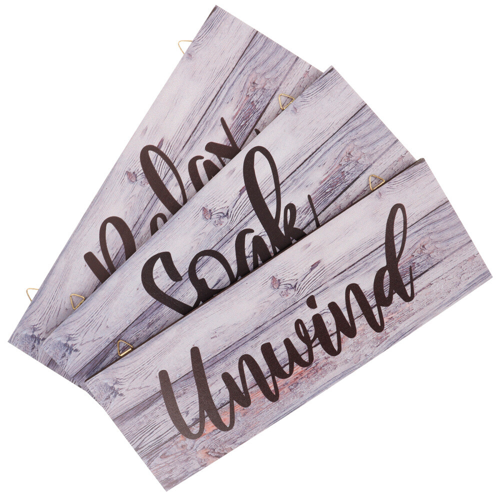 3 Pcs Rustic Wall Decor Home Listings Fresh Atmosphere Child