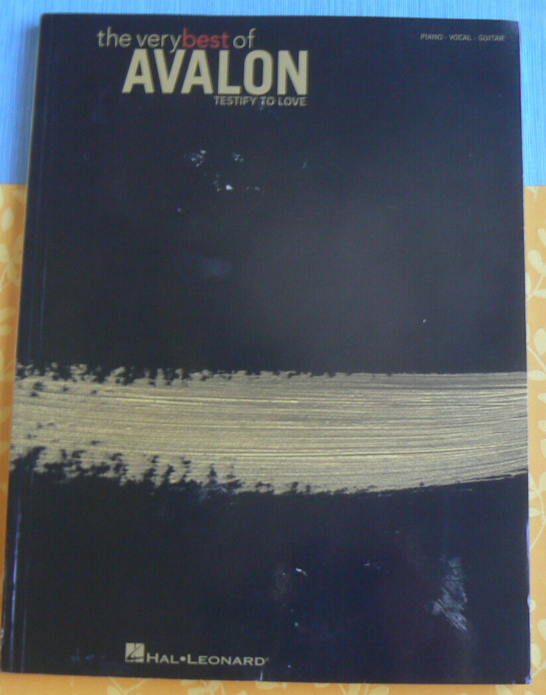 The Very Best of AVALON,Testify to Love, Songbook, Piano/Vocal/Guitar 16 songs
