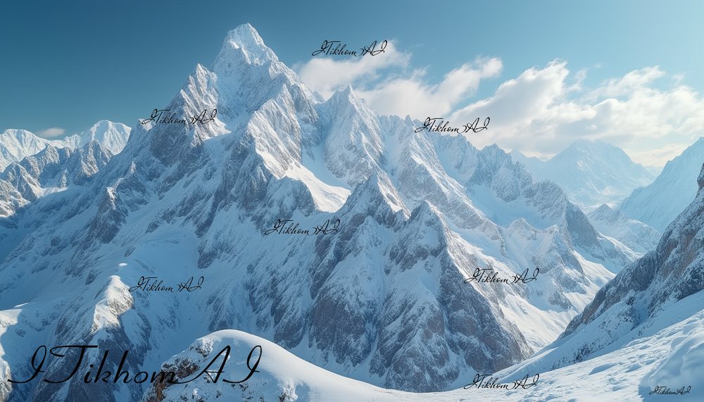 Scenic Mountain Landscape Digital Art for Desktop Background  -image