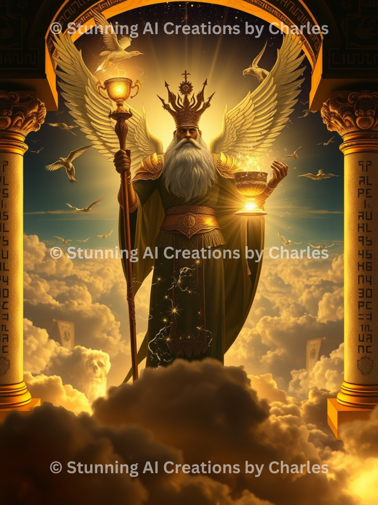 Stunning Angelic AI Artwork | 4K HD Printable Wall Art Download