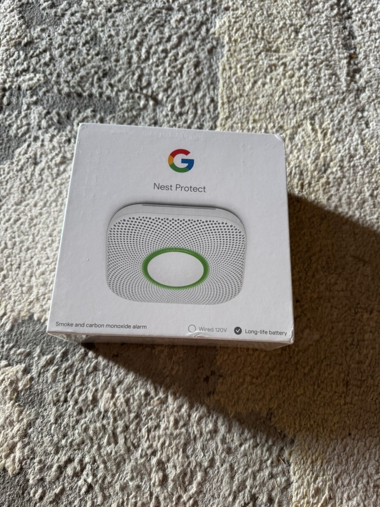 New Google Nest Protect Carbon Monoxide Smoke Detector Long-life Battery