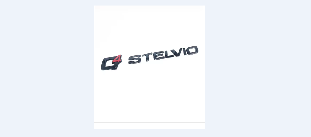 Car metal tail letter decorative sticker For Alfa Romeo STELVIO Q4