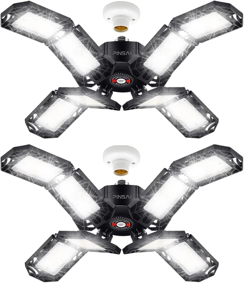 LED Garage Light,Super Bright Screw in E26/E27 Ceiling Shop Work Lamp, 200W 2000