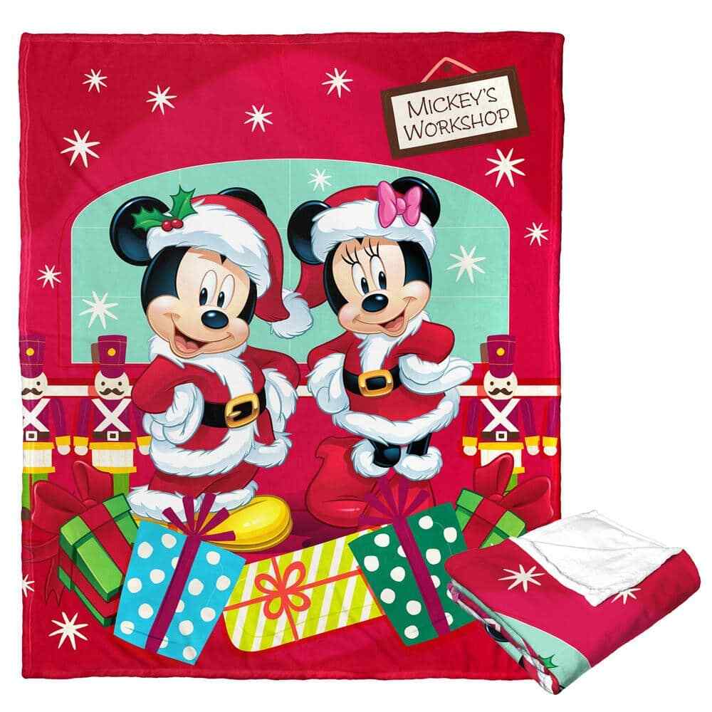 Mickey Mouse Mickey Workshop Silk Touch Multi-Colored Throw Blanket