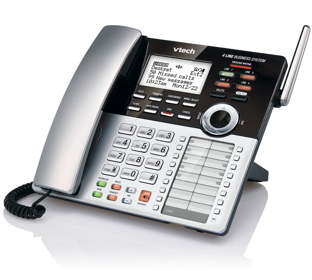 NEW Vtech CM18245 4-Line Corded Business Phone System Wireless REQUIRES CM18445