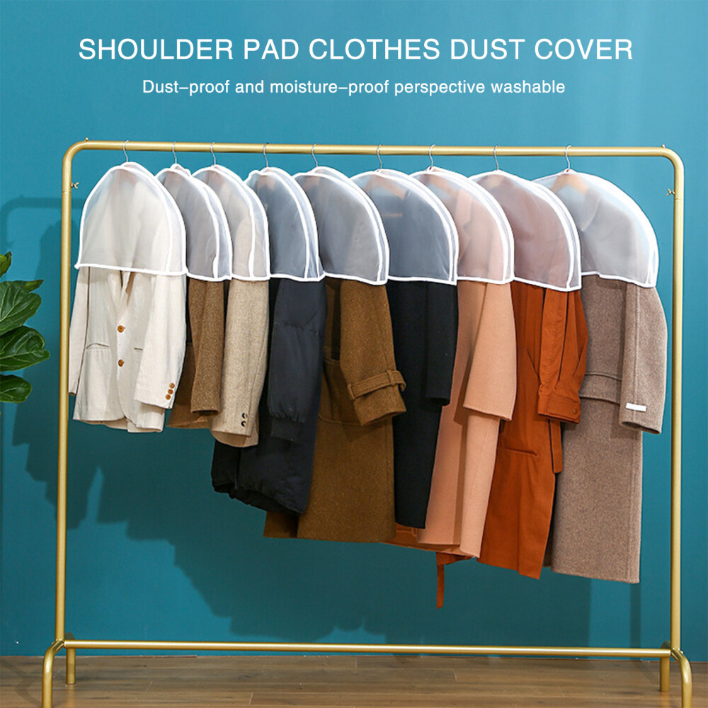 Clothes Storage Dust Cover Moisture-proof Garment Rack Cover Bag Dress Organizer