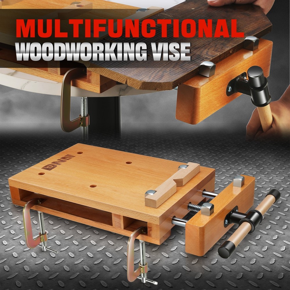 Portable Multifunction Woodworking Bench Hard Wood Vise Workbench Quick Release