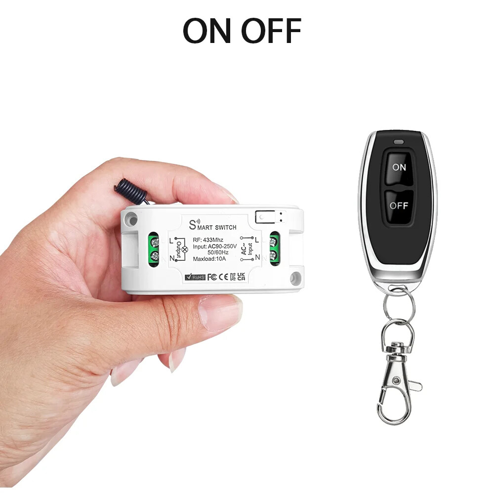 Remote Control Switch Remote Controls Wireless Relay Receiver Remote Transmitter