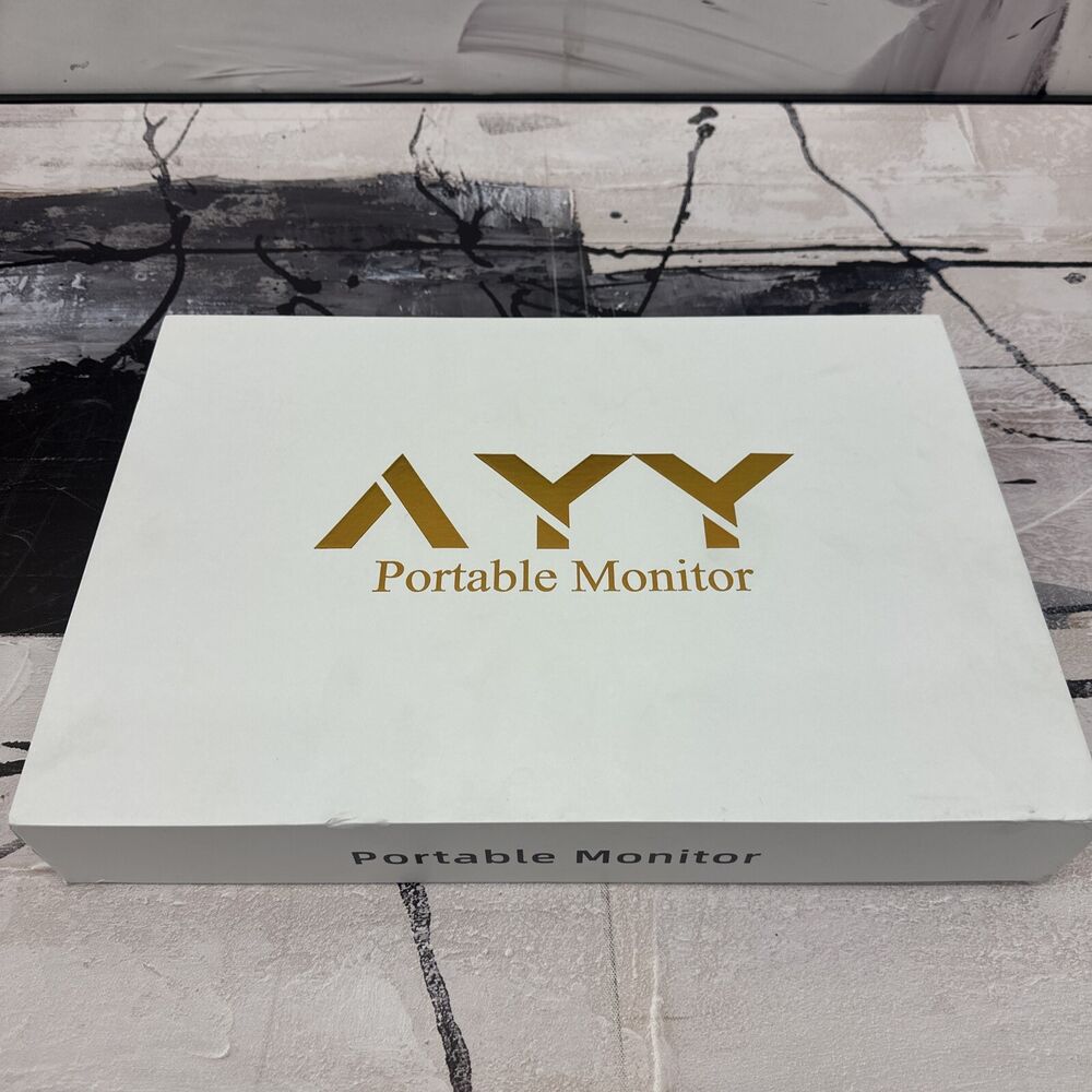 AYY Portable Monitor 15.8 Inch FHD 1080P Portable External Second Monitor