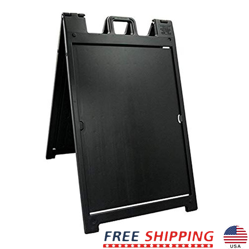 Portable Double-Sided A-Frame Sign Stand with Quick-Change System for Sidewalk Displays US