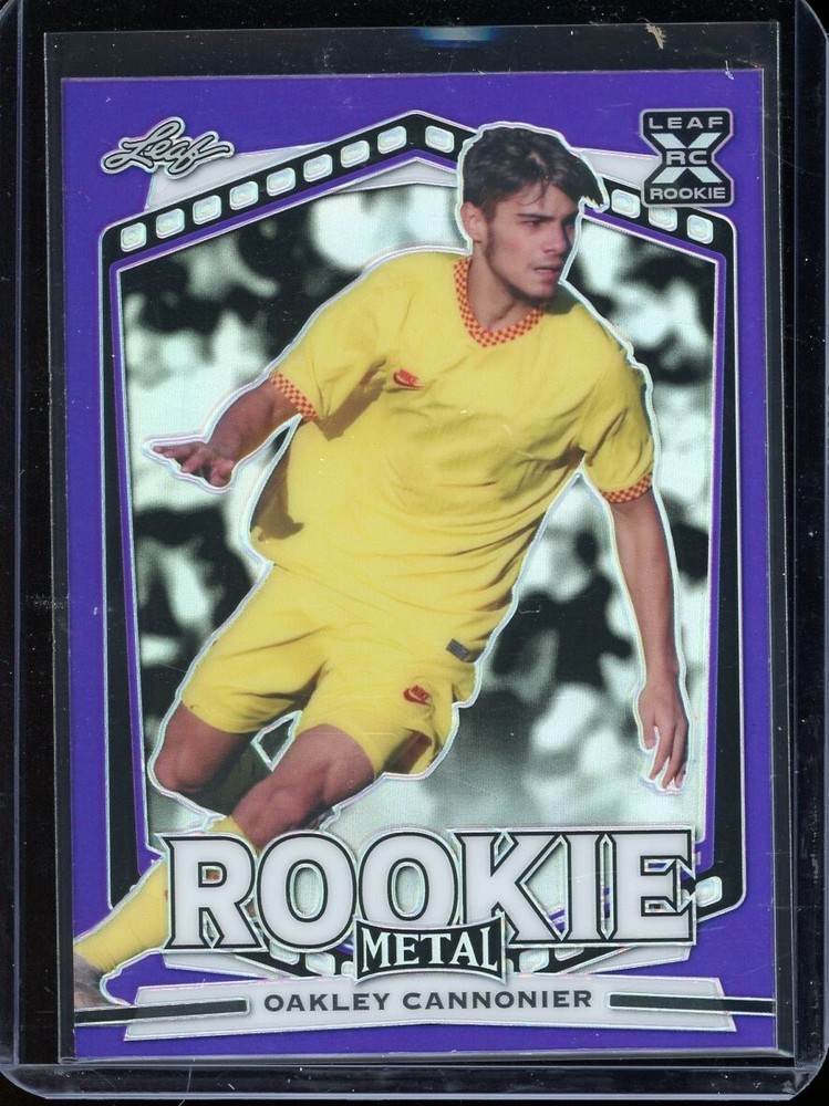 2022 Leaf Metal Soccer Purple Prismatic Oakley Cannonier Rc #MS-15 (2/25)
