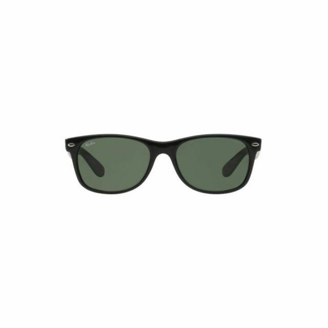 Ray-Ban RB 2132 901L New Wayfarer Black-Crystal Green Sunglasses
