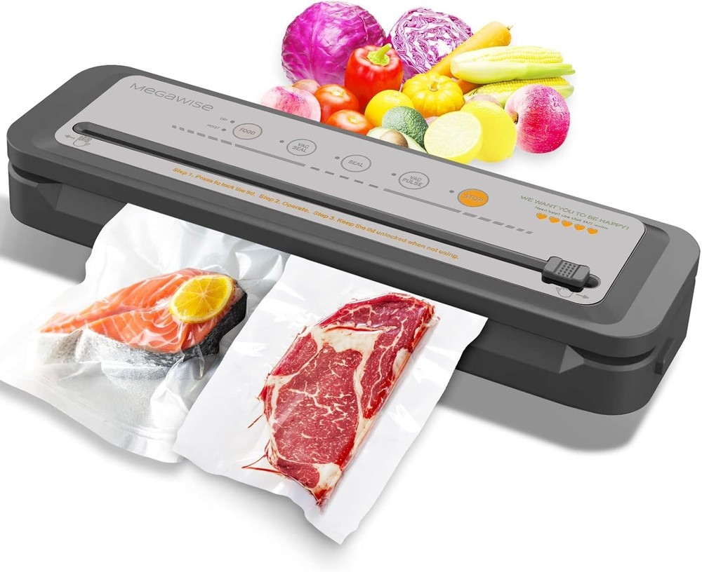 2023 Updated Model B Food Vacuum Sealer with 4 Food & 3 Bag Type Options