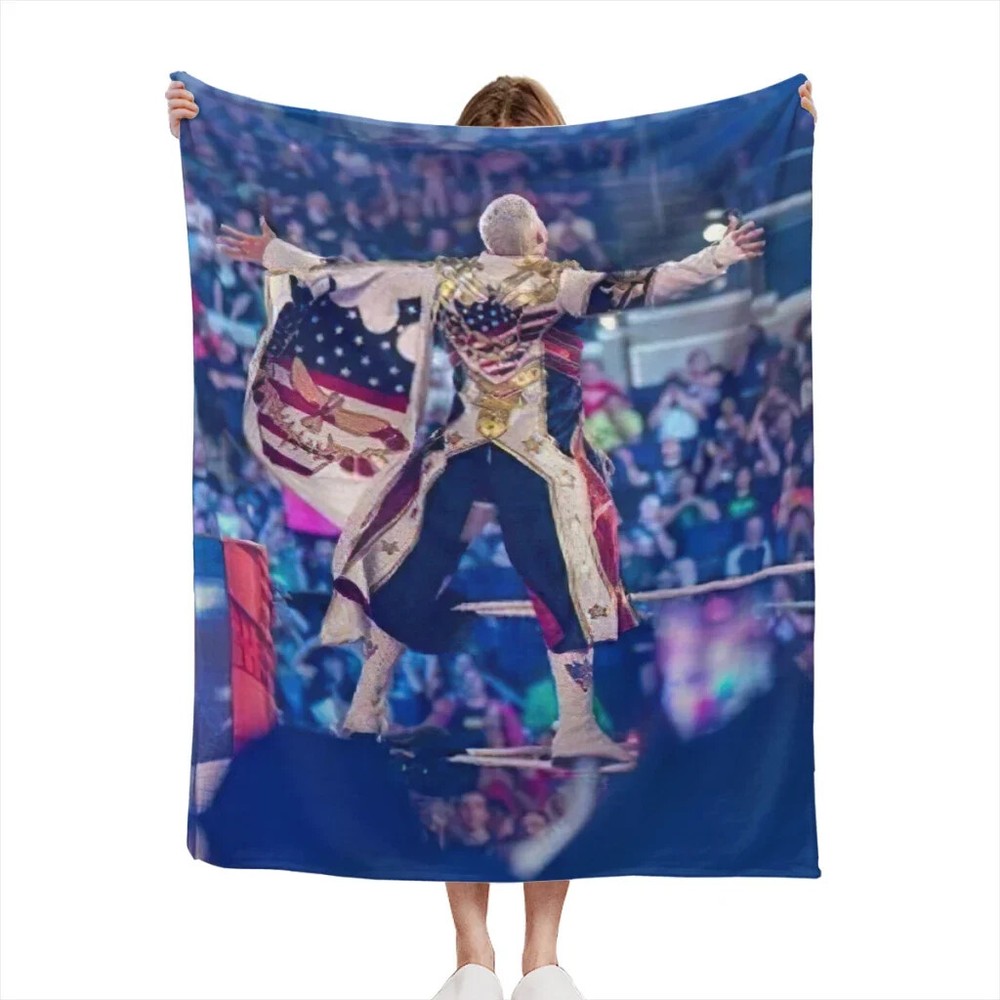 Cody Rhodes American Thin Blanket Fluffy Soft Bedroom Decor Sofa Blanket Blanket