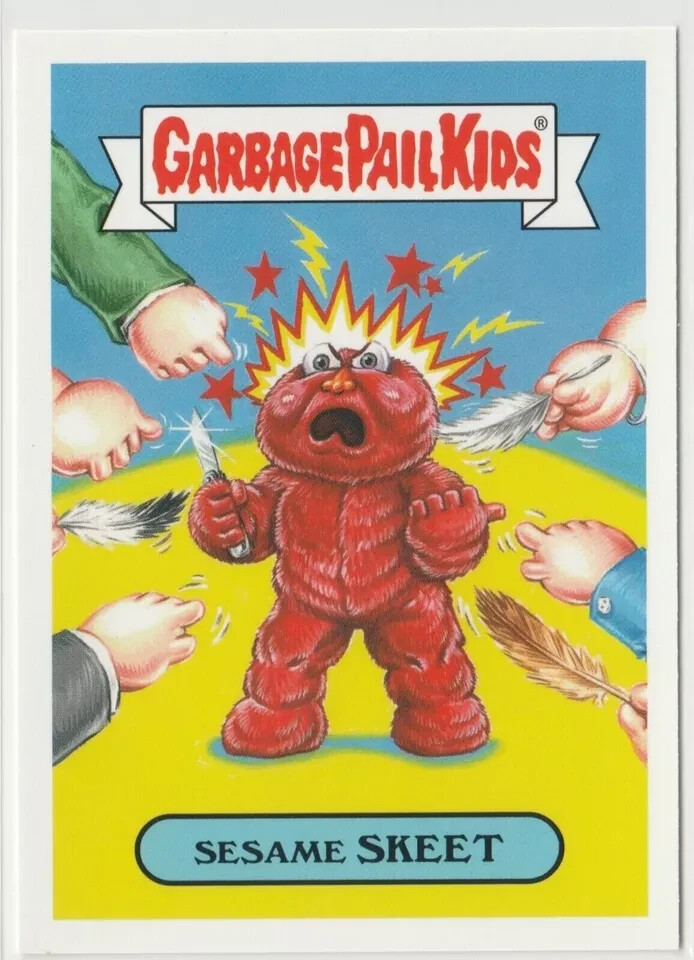 Sesame Skeet 18b Garbage Pail Kids GPK 2019 We Hate the 90s Trading Card
