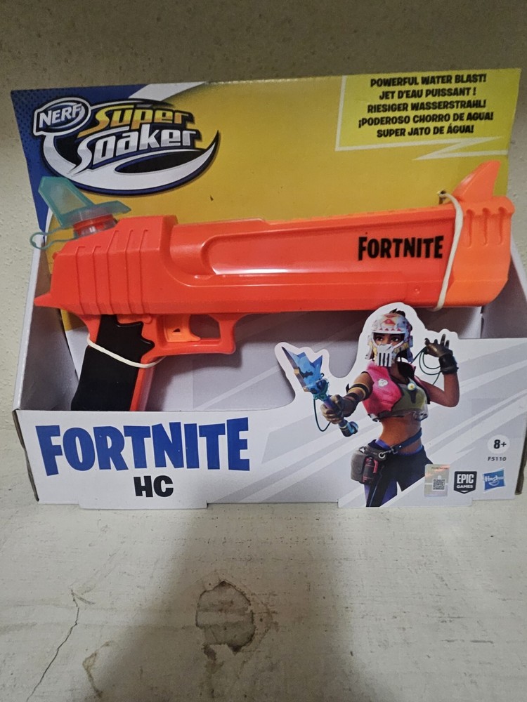 Retired NERF-Fortnite HC-E Super Soaker Water Blaster Water Pistol New in box