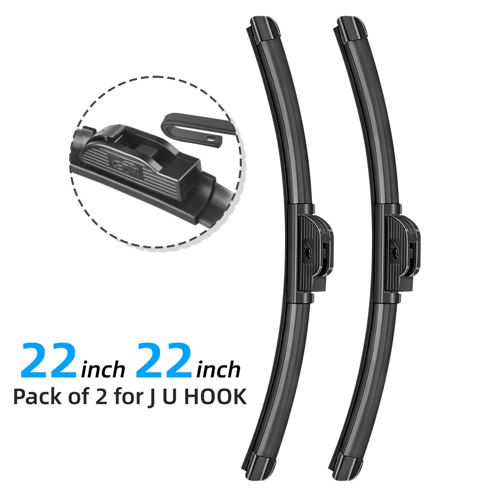 Xkorr 22+22 Inch Wiper Blades for 2005-2006 GMC Sierra 1500 HD 2-Pack