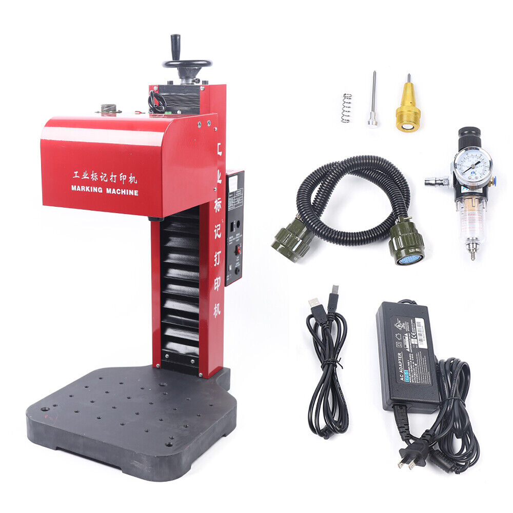 Benchtop Pneumatic Dot Peen Marking Machine Nameplate Marking and Engraving