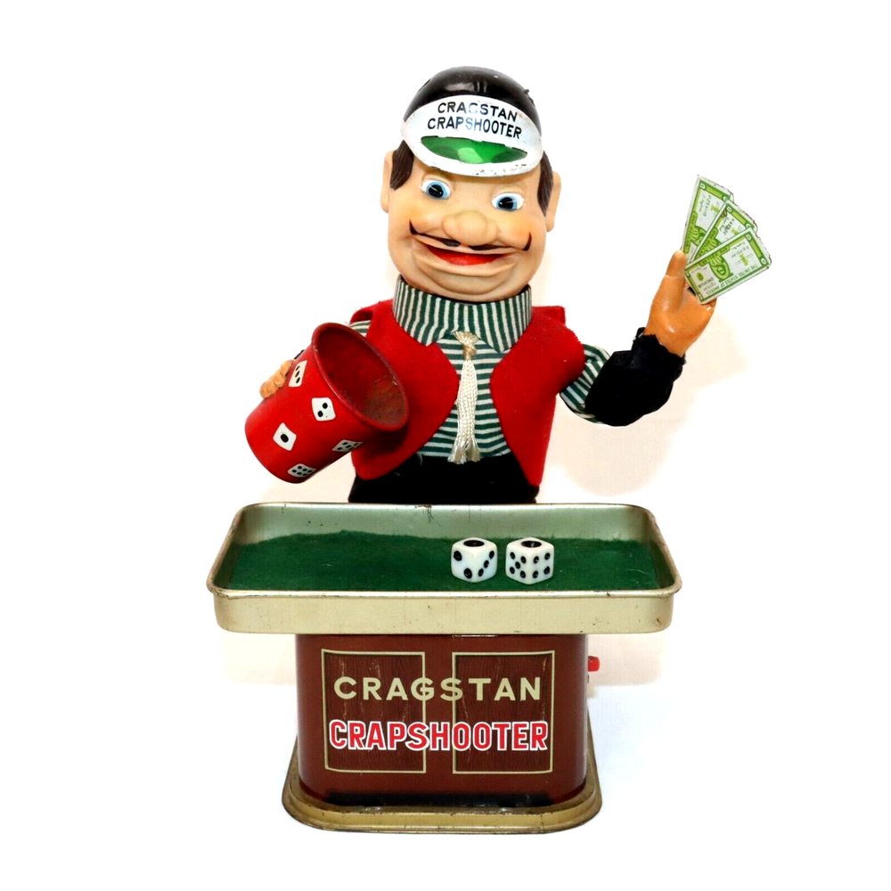 Vintage 1960s Cragstan Crapshooter Battery Operated Toy - Parts or Repair