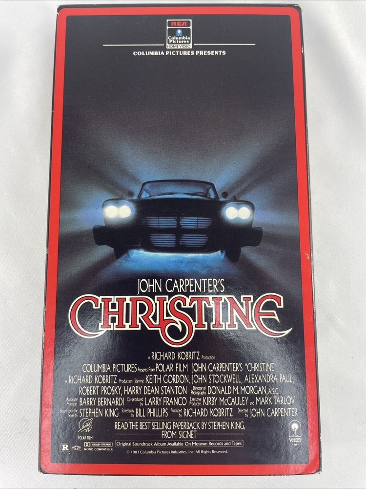 CHRISTINE (VHS) John Carpenter - Stephen King - Classic 1980s Horror