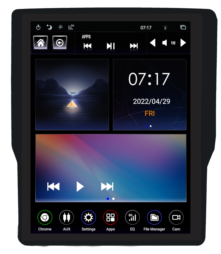 Linkswell - 2019-2024 Dodge Ram Generation 5 T-Style Radio - TS-DGPU12-1RR-5S (F