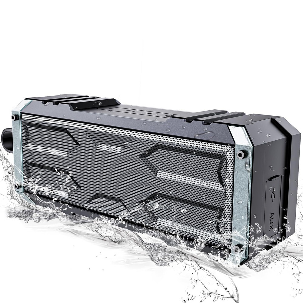 Portable Bluetooth Speaker V5.3 with 20W Loud Stereo Sound and IPX7 Waterproof Rating