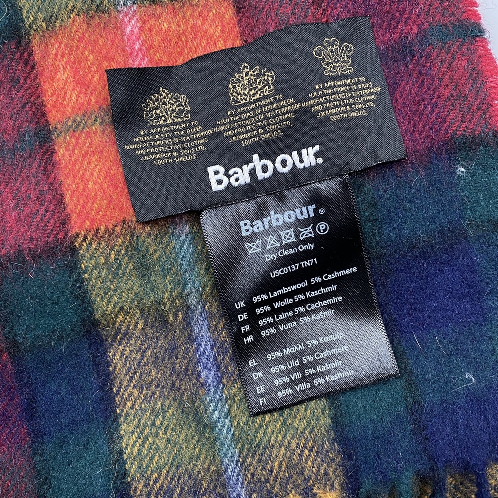Barbour Scarf 95% Lambswool 5% Cashmere  Men’s USC0137 TN71