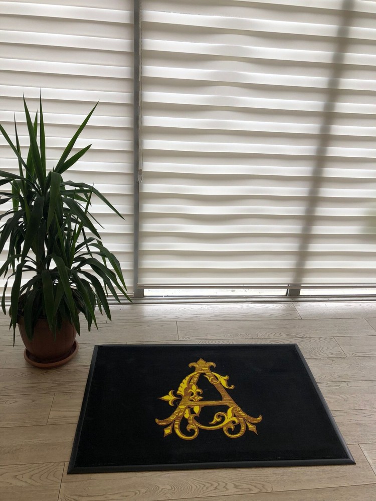 Custom Office Mat with Your Logo - Personalized Corporate Floor Mat-image