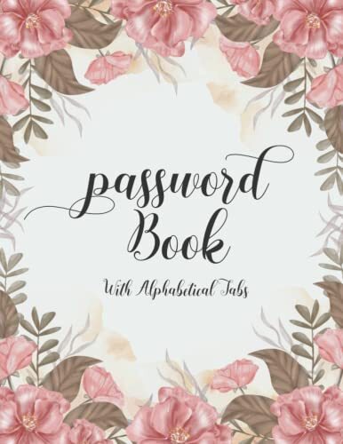 Secure Password Organizer with Alphabet Tabs for Login Details-image