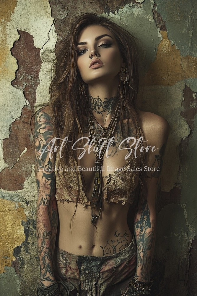 AI Art Desktop Wallpaper - Digital Girl Crush Background-image