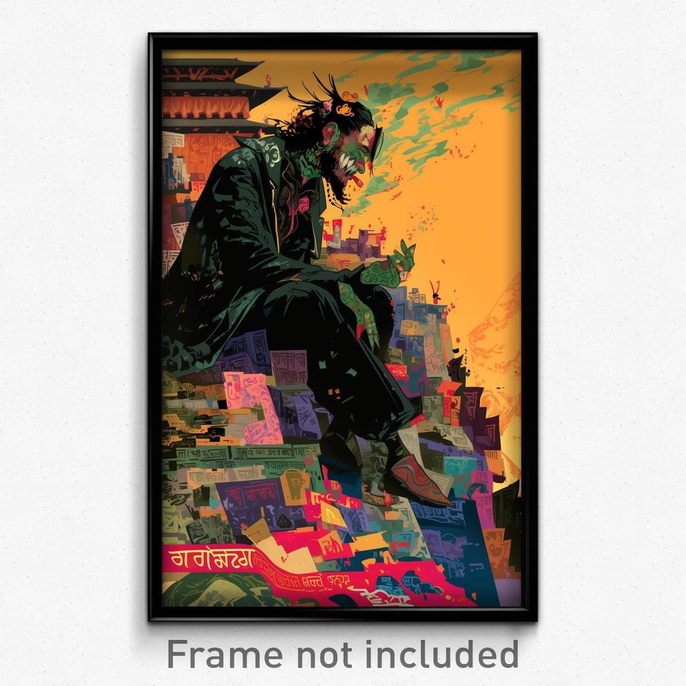 Bollywood Retro Hindi Film Art Print - Empty Remnant Movie Poster