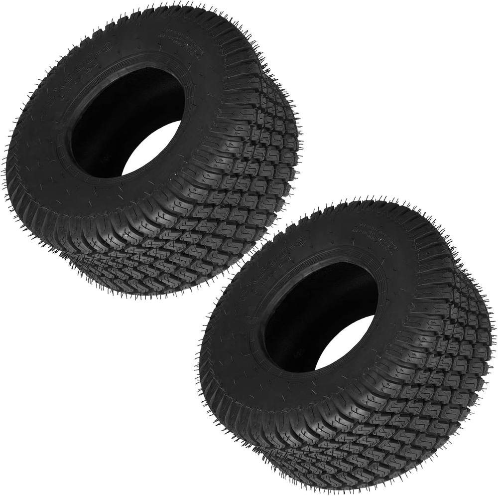 18X8.50-8 Lawn Mower Tires, Natural Rubber Turf Tire for Riding Lawn Mowers Gard